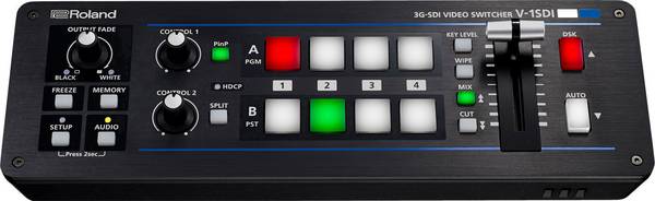 ROLAND V-1SDI - Kompakter 4-Kanal HD Video-Switcher (1.080p | 3G-SDI & HDMI | 14-Kanal Audio-Mixer)