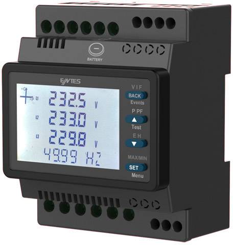 ENTES Digitales Hutschienenmessgerät ENTES MPR-27S-23 ENTES MPR-27S-23 Multimeter für Hutschiene RS-