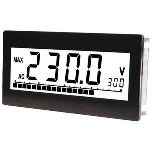 TDE Instruments Digalox DPM36-AV 4-stelliges Multimeter Einbauinstrument 300 V AC/DC 10 A AC/DC LCD Beleuchtung weiss