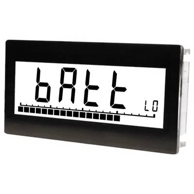 Digitale Anzeige mit der Aufschrift 'batt lo' und einem Batteriesymbol, das einen niedrigen Batteriestand anzeigt.