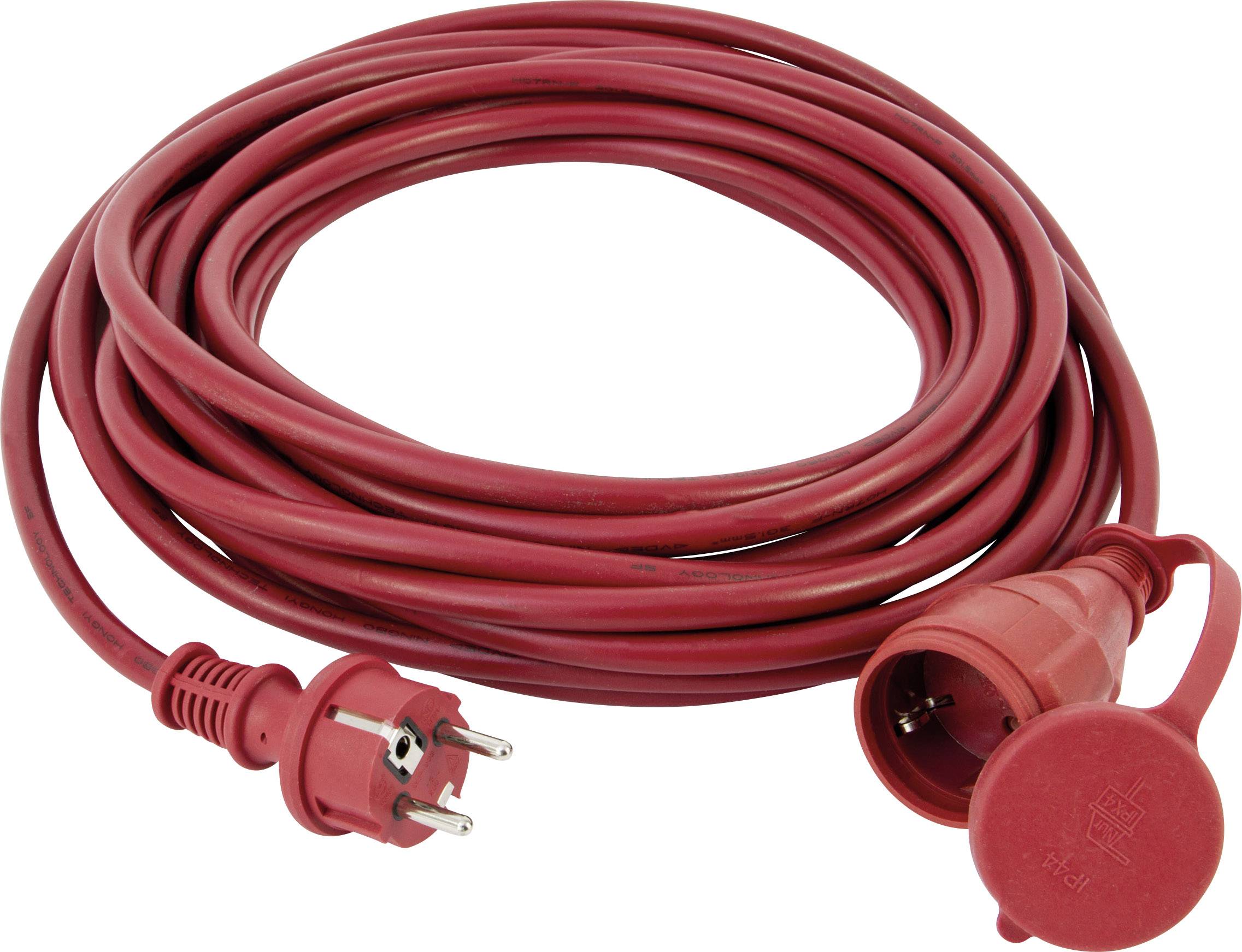 REV 0063269 Strom Verlängerungskabel 16 A Rot 25.00 m H07RN-F 3G 1,5 mm² Kältebeständig-0