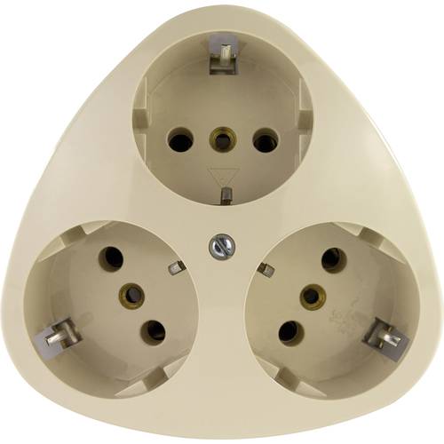 REV 0510080777 3fach Aufputz-Steckdose IP20 Weiß