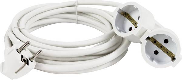 REV 0016032114 Strom Verlängerungskabel  16 A Weiß 3.00 m H05VV-F 3G 1,5 mm²