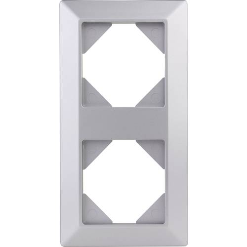 REV 2fach Rahmen Silber 0236820704 1 St.