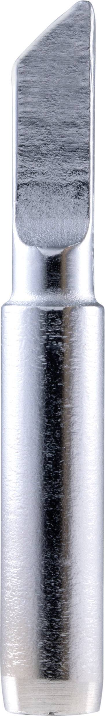 Metallisch glänzende Schreibfeder mit abgeschrägter Spitze. Verwendungszweck: Schreiben oder Kalligraphie.