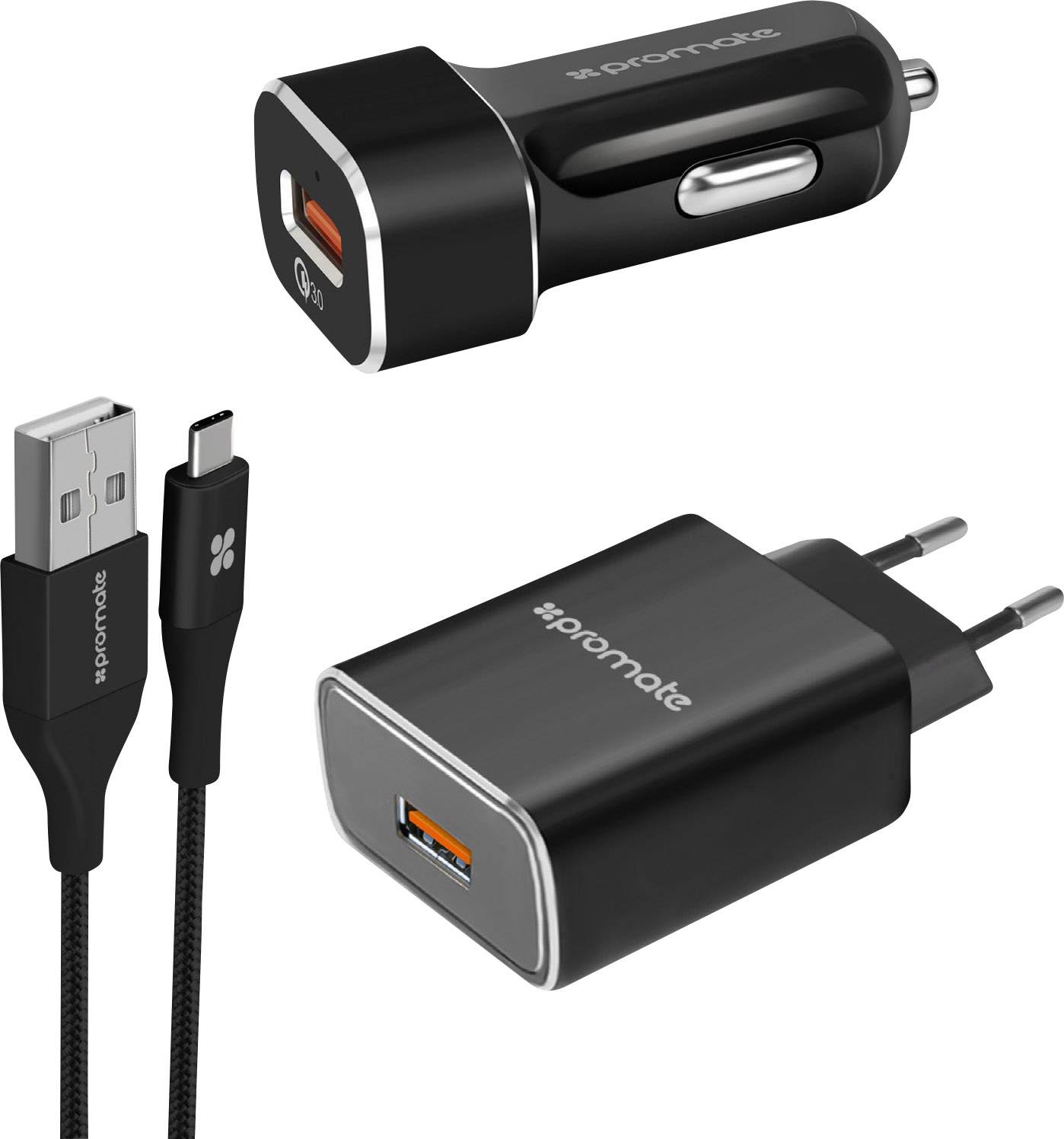 Pro Mate Unigear QC3 UnigearQC3 EU USB Ladegerät KFZ, LKW Belkin BOOST UP 2 Port Ladegerät mit Steckdose ab € 15,00
