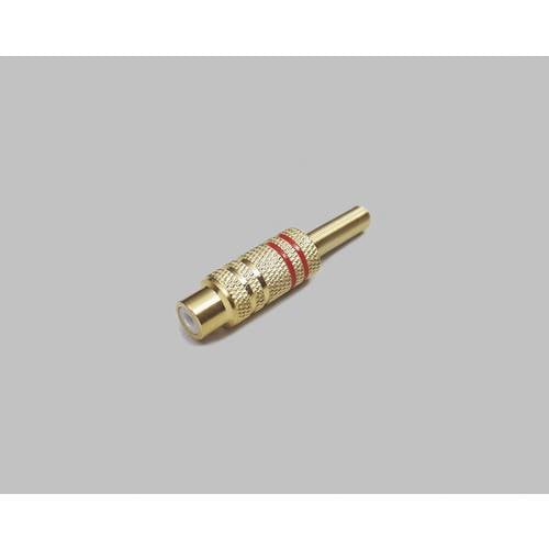 Thumbnail - BKL Electronic 0101106 Cinch-Steckverbinder Kupplung, gerade Polzahl: 2 Mono Rot 1 St.