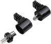 BKL Electronic 0205005 Lautsprecher-Steckverbinder Stecker, gewinkelt Polzahl: 2 Schwarz 1 St.