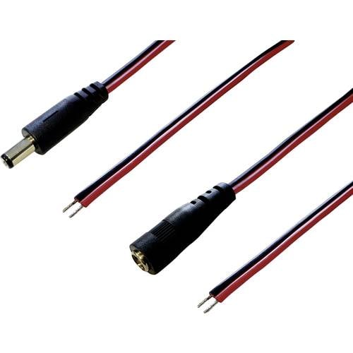 Thumbnail - BKL Electronic 075217 Niedervolt-Anschlusskabel Niedervolt-Buchse, Niedervolt-Stecker - offene Kabelenden 5.50 mm 2.10 m...