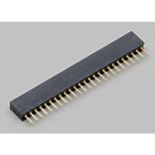 TRU COMPONENTS Buchsenleiste (Standard) Anzahl Reihen: 1 Polzahl je Reihe: 12 TC-2506273 1 St.