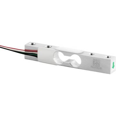 Metallsensor mit mehreren Drähten, quadratische Öffnung in der Mitte, QR-Code und grünem Pfeil auf der rechten Seite.