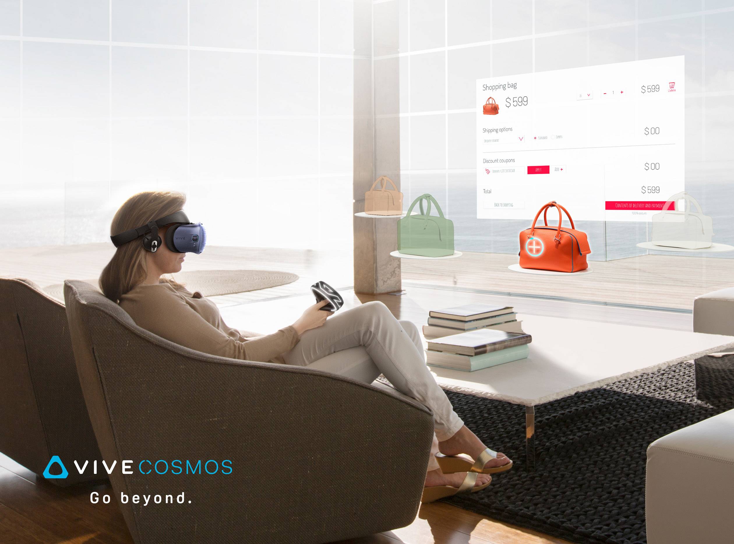 HTC Vive COSMOS Virtual Reality Brille Blau inkl. Bewegungssensoren, inkl. Controller, mit integriertem Soundsystem-18