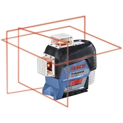 Bosch Professional GLL 3-80 C (Karton) Linienlaser kalibriert (ISO) Reichweite (max.): 120 m