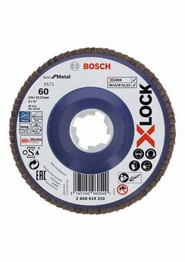 Bosch Accessories 2608619210 Fächerschleifscheibe Durchmesser 125 mm Körnung (num)=60 1 St.