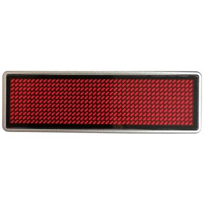  LED-Namensschild  Rot  44 x 11 Pixel (B x H x T) 93 x 30 x 6 mm 125906 