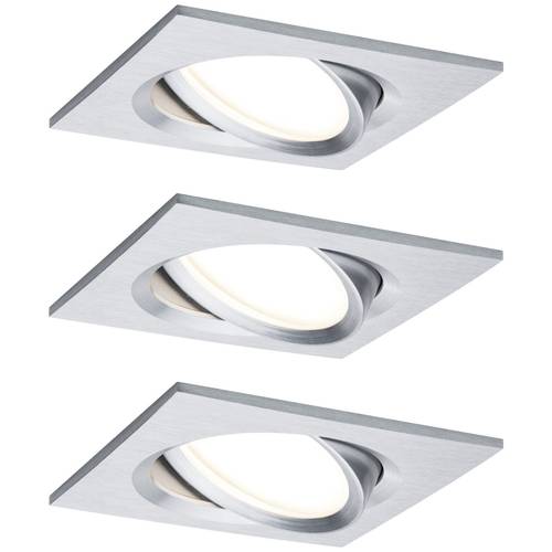 Thumbnail - Paulmann 93680 LED-Einbauleuchte 3er Set 18 W Aluminium (gedreht)