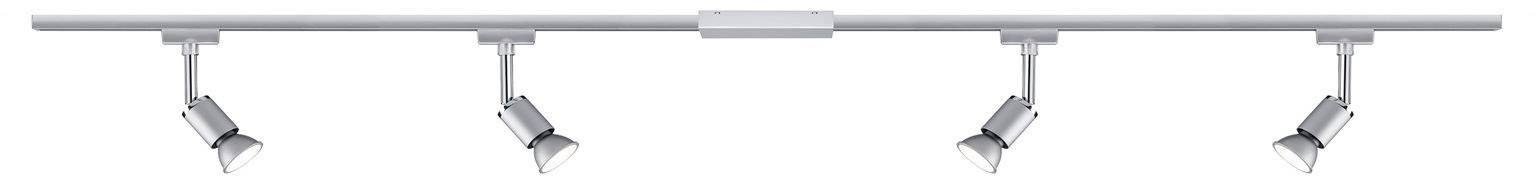 Paulmann Pure II Schienen-Komplett-System URail GU10 40 W LED Chrom, Chrom (matt)