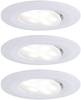 Paulmann Calla LED-Bad-Einbauleuchte 3er Set 19.5 W IP65 Weiß (matt)