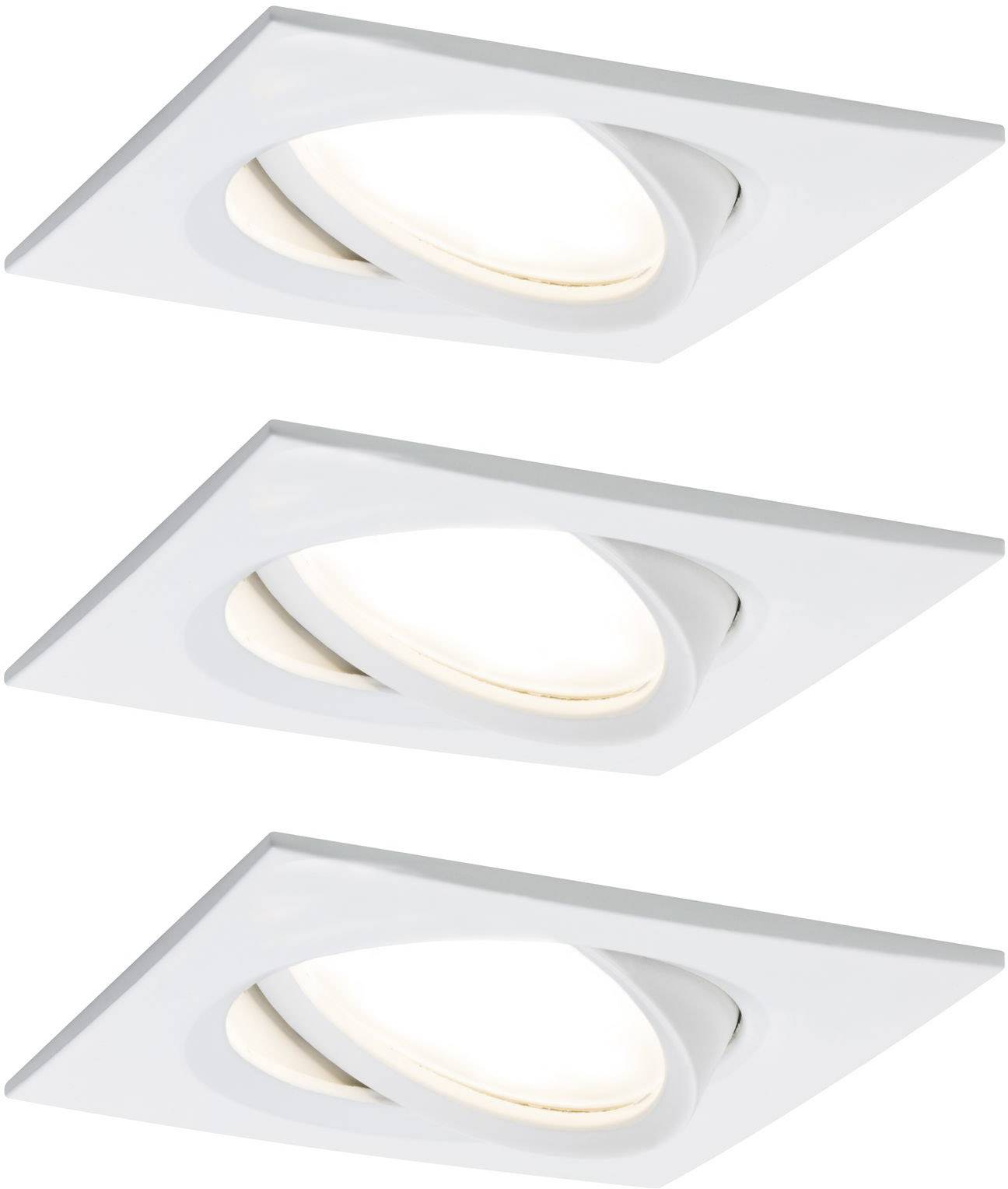 PAULMANN 93678 Nova Plus LED-Einbauleuchte 3er Set LED LED fest eingebaut 20.4 W Weiß (matt)