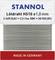 Die Abbildung zeigt eine Verpackung von Lötzinn mit der Aufschrift 'STANNOL Lötzinn HS10 Ø 1,0 mm'. Unten steht 'MADE IN GERMANY'.