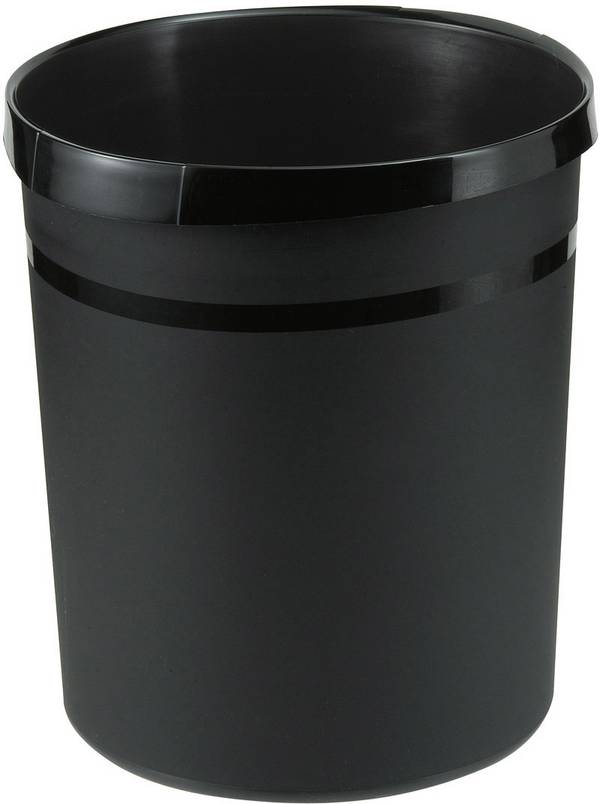 HAN GRIP KARMA 18198-13  Papierkorb 18 l  Recycling Kunststoff Öko-Schwarz 1 St.