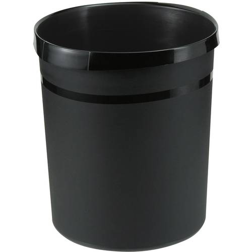 HAN GRIP KARMA 18198-13 Papierkorb 18 l Recycling Kunststoff Öko-Schwarz 1 St.
