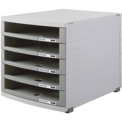 HAN CONTUR 1505-0-19 Schubladenbox Lichtgrau DIN A4, DIN B4, DIN C4 Anzahl der Schubfächer: 5