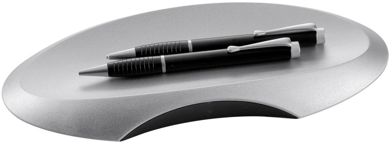 Stiftschale Delta schwarz/silber-1