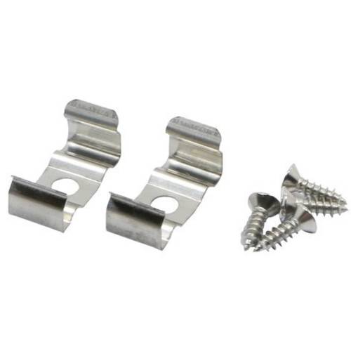 LEDmaxx LCV11 LEDconnect Befestigungsclips (flach) 2er Set Edelstahl