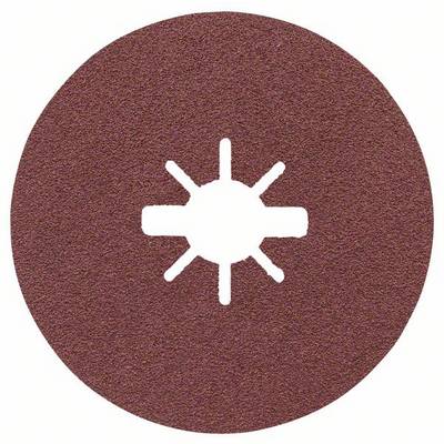 'Braune Schleifscheibe mit runder Form, zentralem Loch und strahlenförmigem Muster; für Schleifmaschinen geeignet.'