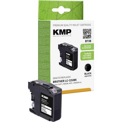 KMP Druckerpatrone ersetzt Brother LC-22UBK Kompatibel  Schwarz B73B 1535,4001