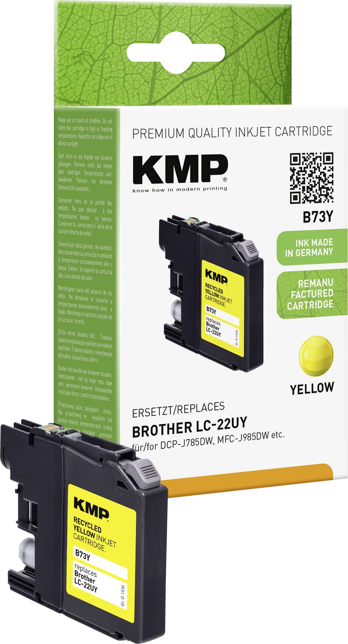 KMP Tintenpatrone ersetzt Brother LC22UY