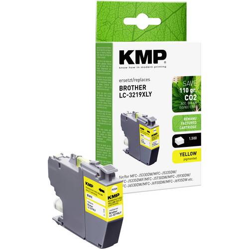 KMP Druckerpatrone ersetzt Brother LC-3219XLY Kompatibel Gelb B58YX 1538,4009