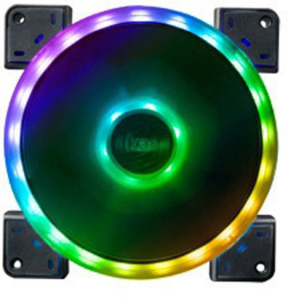 Akasa Vegas TL PC-ventilator Zwart, RGB (b x h x d) 140 x 140 x 25 mm