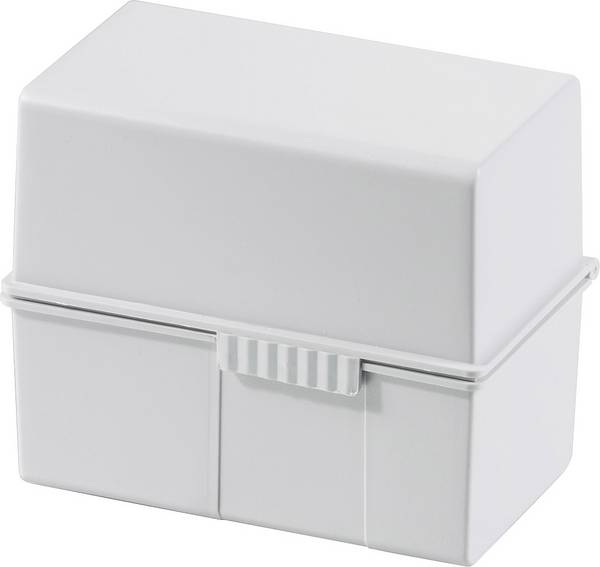 HAN HAN - Kartei - für A7 - Kapazität: 300 Karten 977-11 Karteibox Lichtgrau max. Anzahl der Karten: 300 Karten DIN A7 quer Stahlscharnier, Deckel als zusätzlicher Trog nutzbar