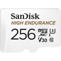 Image of SanDisk High Endurance Monitoring miniSDXC-Karte 256 GB Class 10, UHS-I, UHS-Class 3, v30 Video Speed Class inkl.