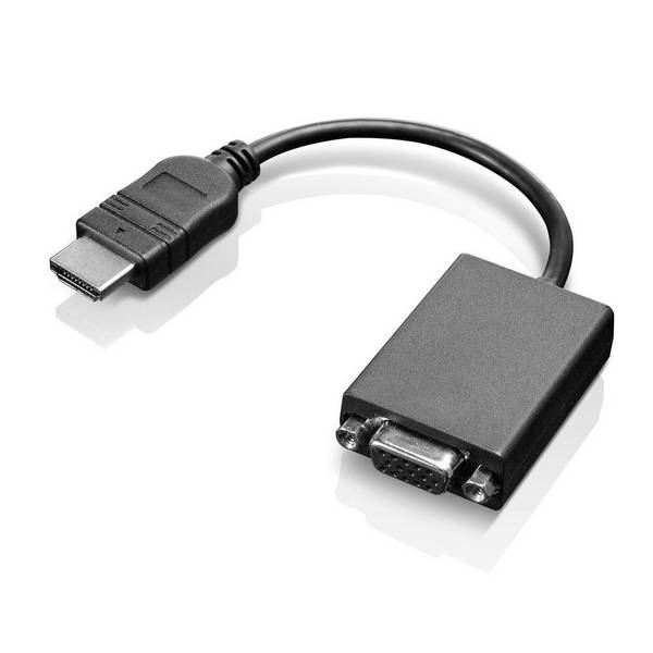 Lenovo 0B47069 HDMI / VGA Adapter [1x HDMI-Stecker - 1x VGA-Buchse] Schwarz  0.2 m