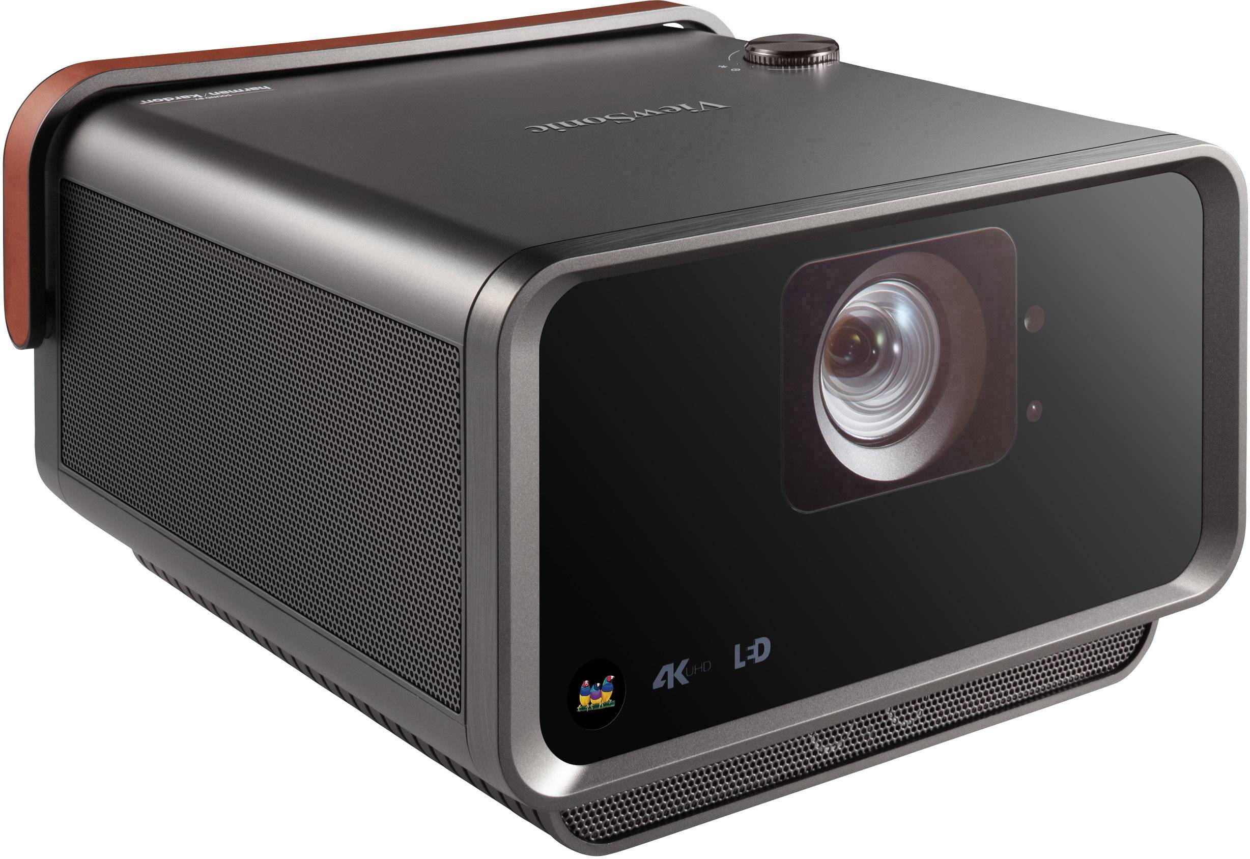 Viewsonic Beamer X10-4K LED 2400 lm 3840 x 2160 UHD 4K automatische Trapezkorrektur, Integrierter Lautsprecher, Kurzdist-2