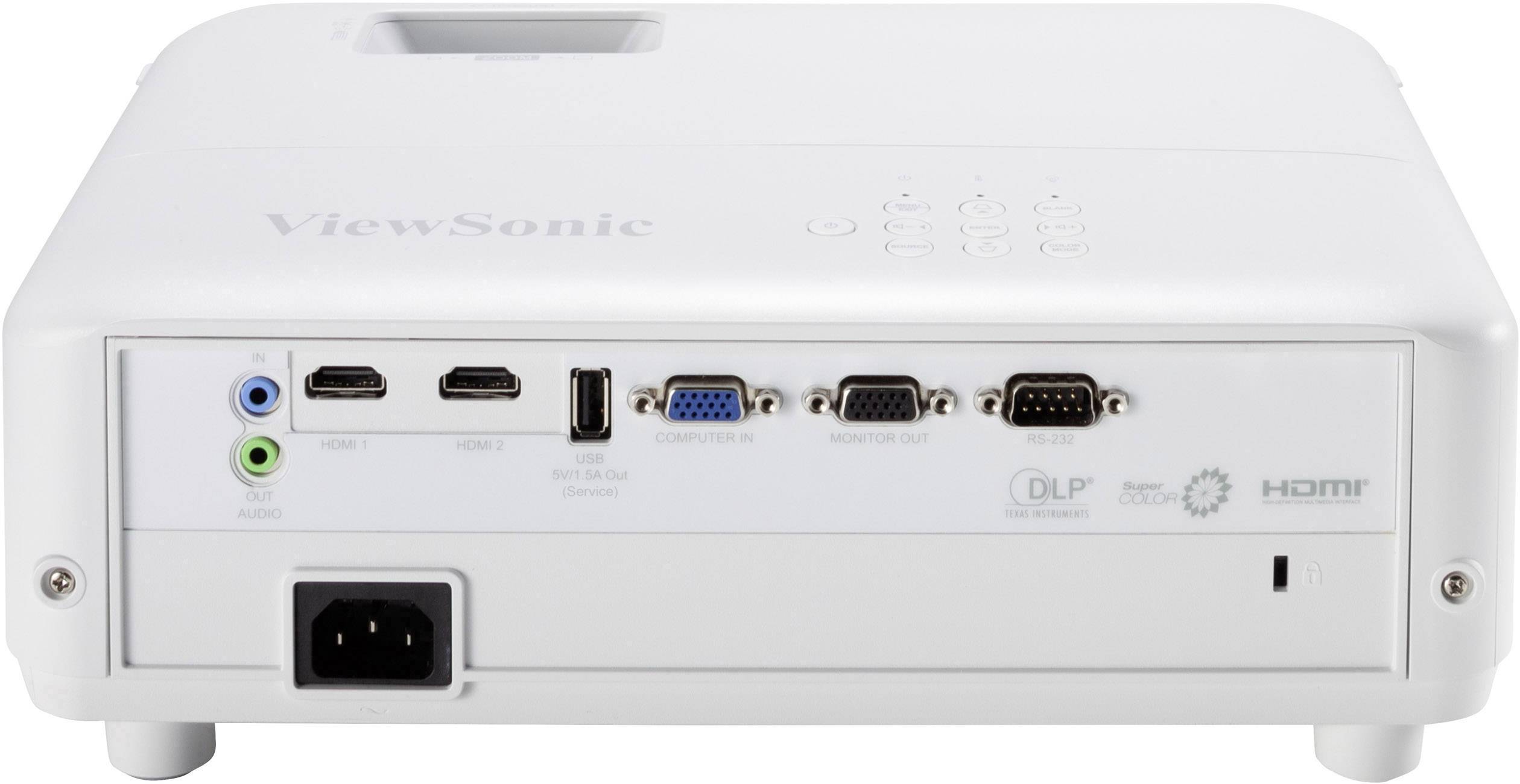 Viewsonic Beamer PX701HD DC3 3500 lm 1920 x 1080 Full HD automatische Trapezkorrektur, mit Fernbedienung, Integrierter L-7