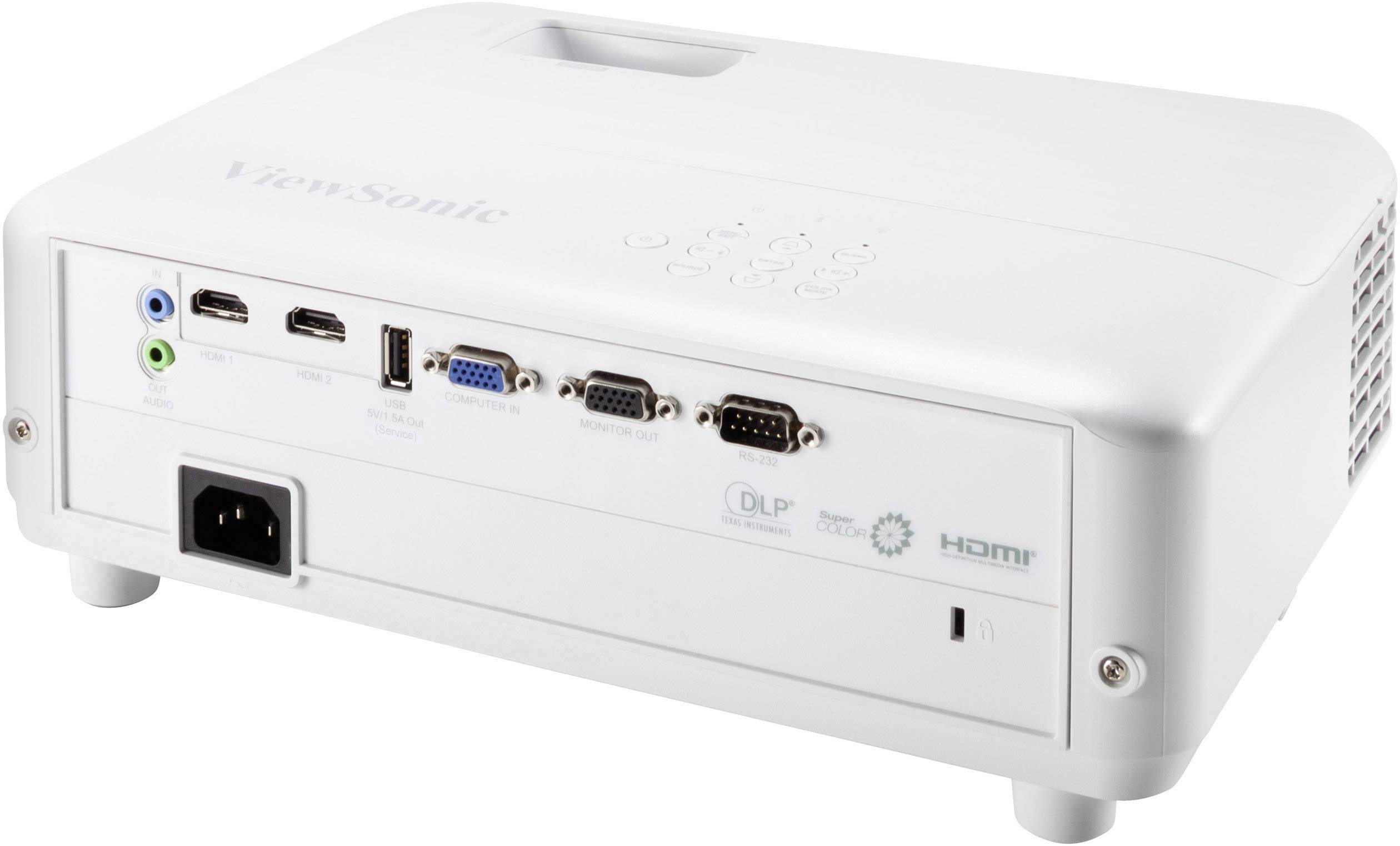 Viewsonic Beamer PX701HD DC3 3500 lm 1920 x 1080 Full HD automatische Trapezkorrektur, mit Fernbedienung, Integrierter L-12