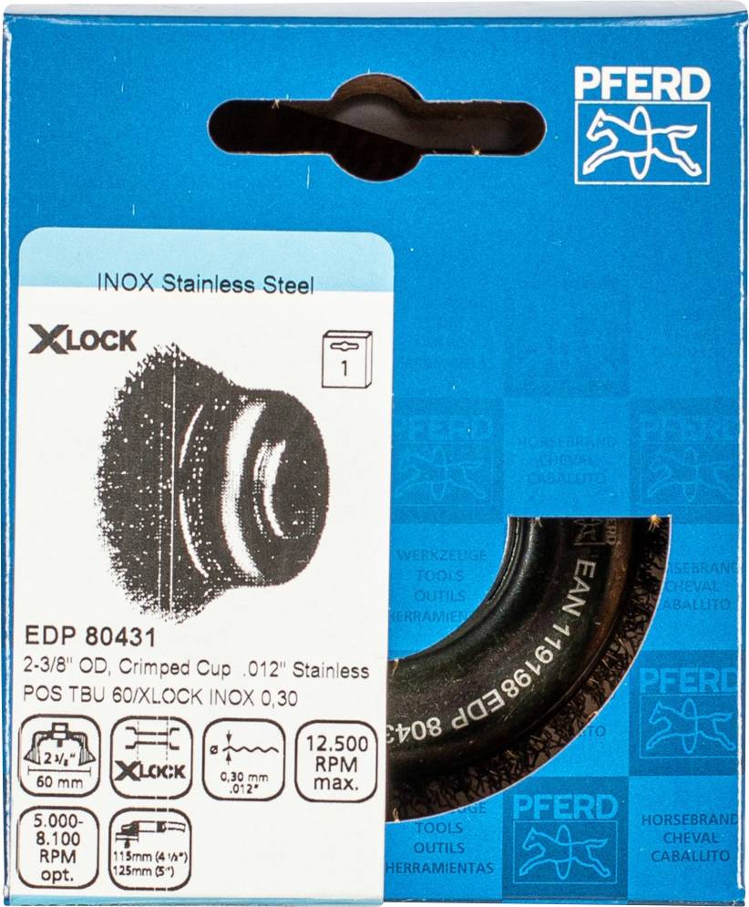 PFERD TOOLS Topfbürste ungezopft X-Lock 43468925 1 St.-1