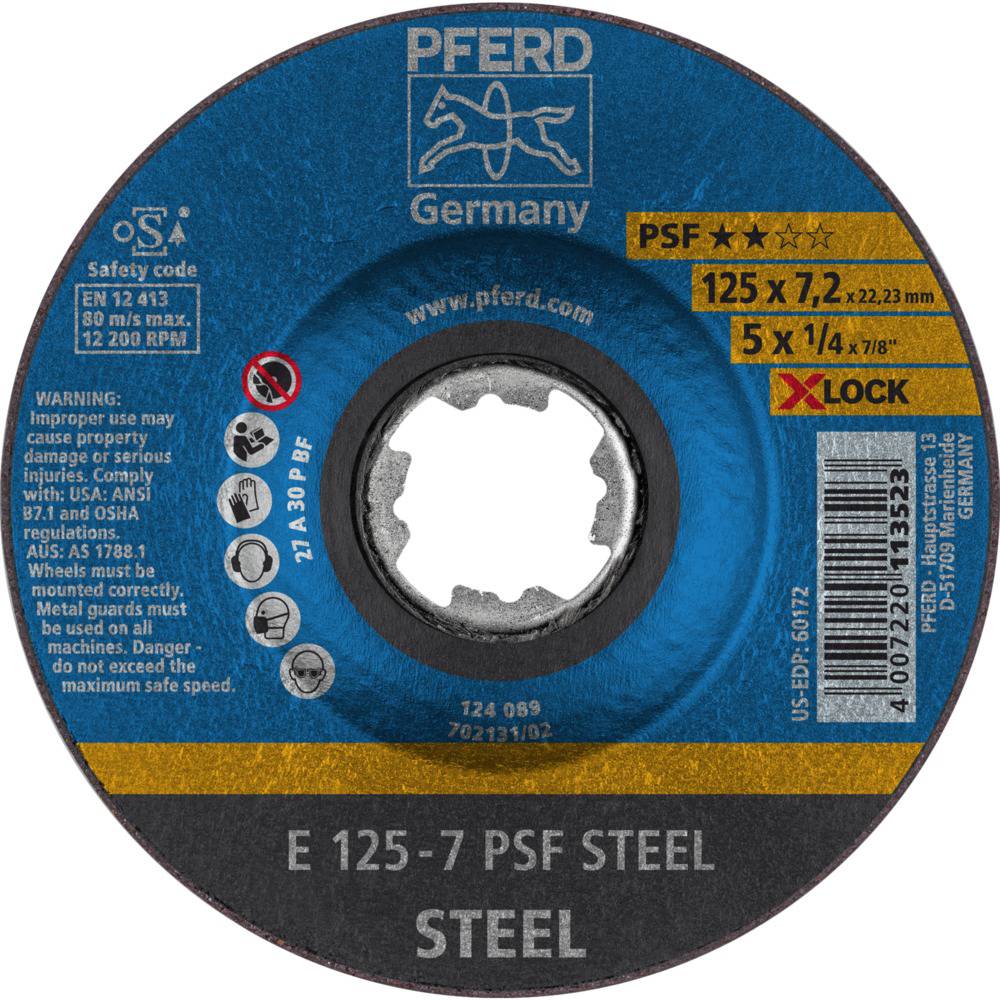 Millstone Psf X-locksteel 125x7mm Pferd