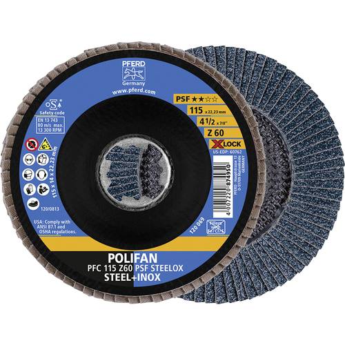 Thumbnail - PFERD TOOLS 67666116 Fächerschleifscheibe Durchmesser 115 mm 10 St.