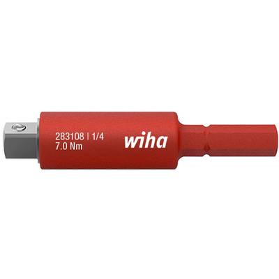 Roter Drehmomentadapter mit der Aufschrift 'wiha', zeigt einen Wert von 7,0 Nm.