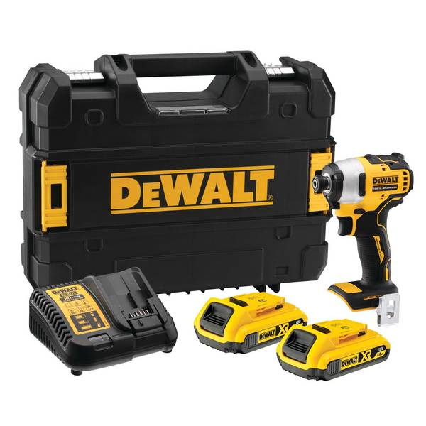 DEWALT DCF809D2T DCF809D2T-QW Akku-Schlagschrauber 190 Nm  18 V Anzahl mitgelieferte Akkus 2  Li-Ion inkl. Akku
