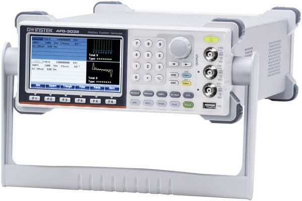 GW Instek AFG-3022GP Funktionsgenerator netzbetrieben kalibriert (ISO) 1 µHz - 20 MHz 2-Kanal Sinus, Rechteck, Arbiträr, Dreieck, Puls