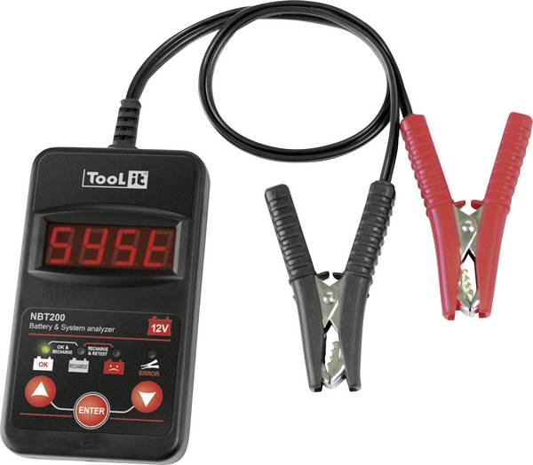 Toolit NBT200 Kfz-Batterietester, Batterieüberwachung Akkutest 50 cm