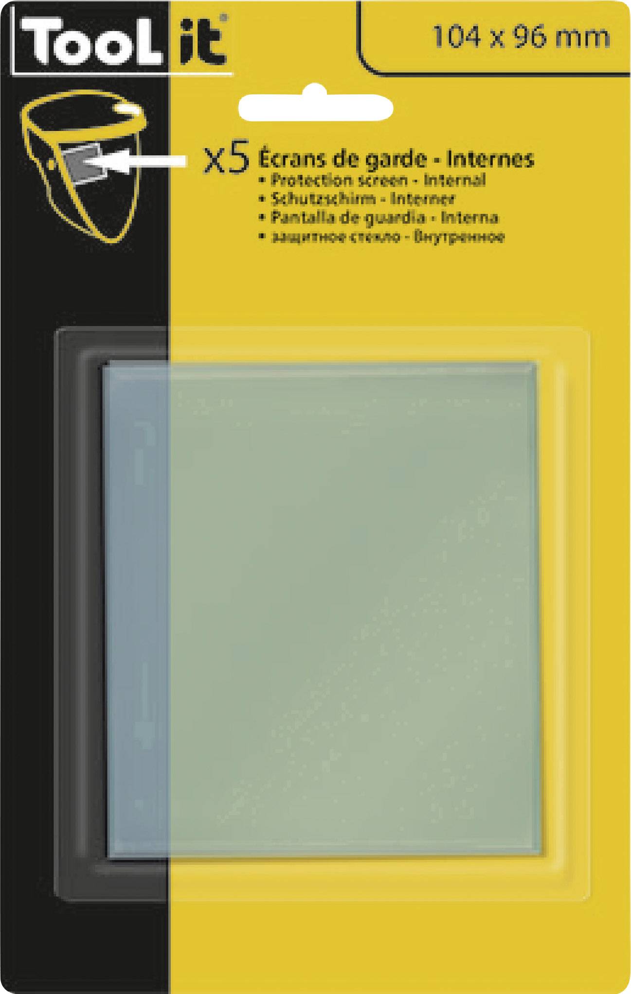 Toolit 043596 Ersatzscheiben für Schweißerschutzhelm