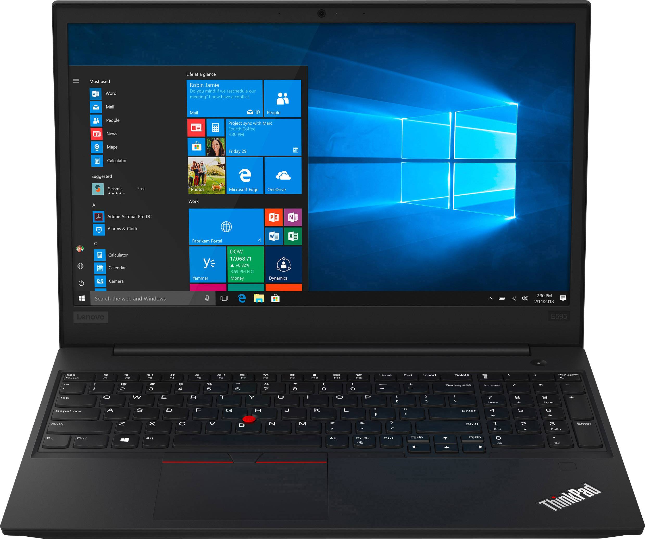 Lenovo Notebook 39.6 cm (15.6 Zoll) Full-HD+ AMD 3500U 16 GB RAM 512 GB SSD Deutsch, QWERTZ Aluminium 20NF001HGE-0