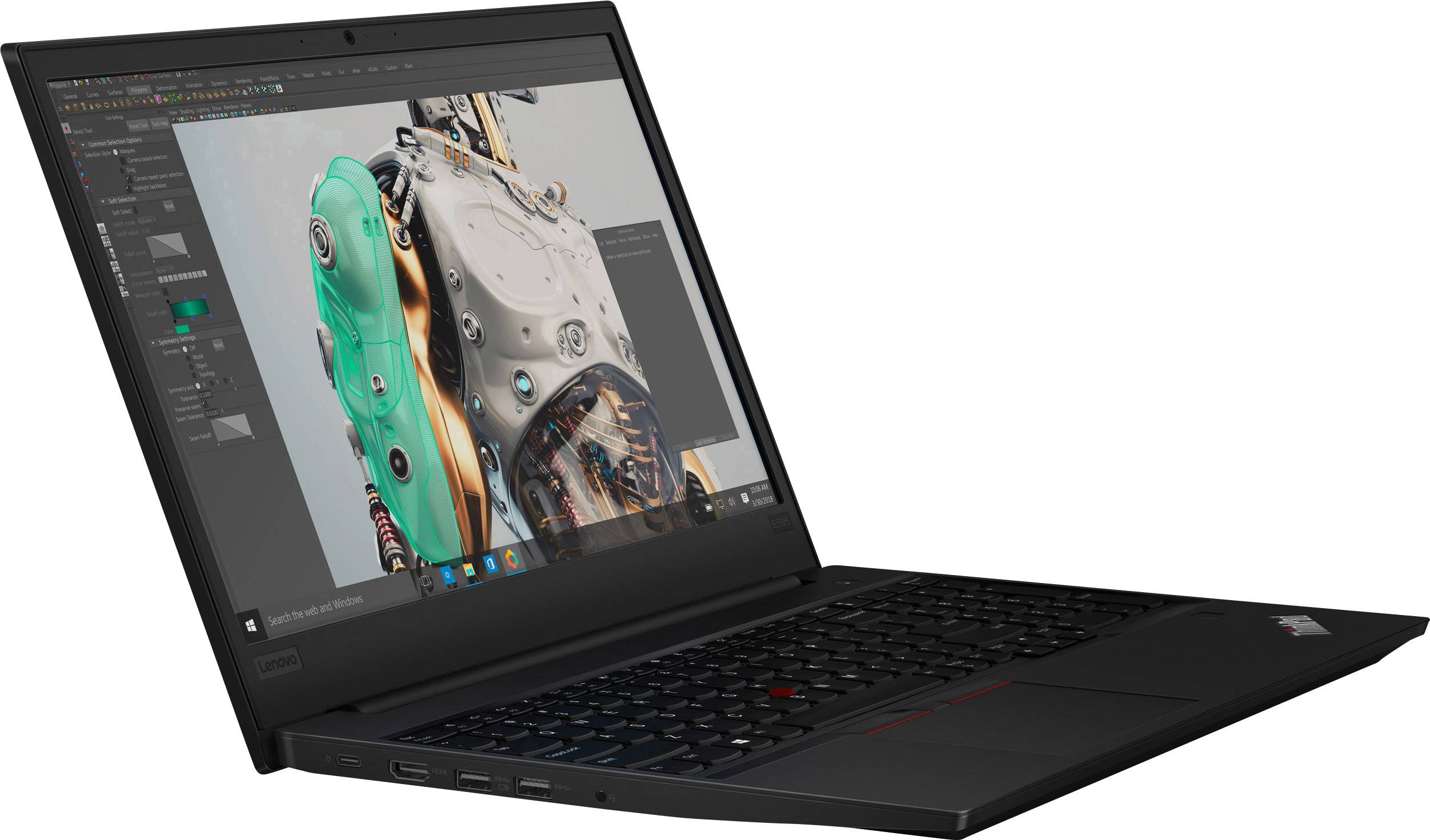 Lenovo Notebook 39.6 cm (15.6 Zoll) Full-HD+ AMD 3500U 16 GB RAM 512 GB SSD Deutsch, QWERTZ Aluminium 20NF001HGE-11
